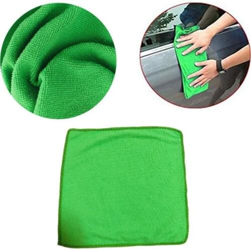 5 pcs Green Microfiber Clean Auto Car Detail Soft Microfiber Duster Cleaning For Kitchen Tool towels Cloths Wash N7B1