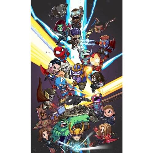 5D DIY Diamond Painting Wall Sticker Avengers Marvel Anime Mosaic Cross Stitch Full Hero Round Square Photo Embroidery Home