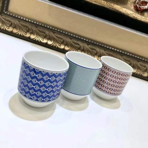 6 pcs per set New Version Ceramic Mug Coffee Tea Milk Drinking Cups with Handle Coffee Mug for Office Novelty Gift With box