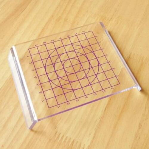 Acrylic Pressure Clay Mud Ultra-light Clay Plate Tools Food Play Rub Beads Tool DIY Transparent Stamp Pressure Plate S/L