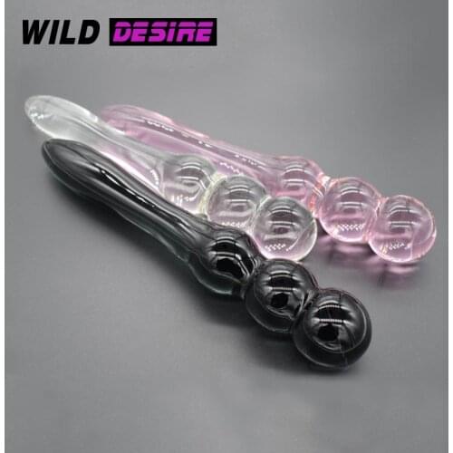 3 Beads Glass Anal Dildo For Women Men Prostate massage sex toys lesbian masturbation flirting toy sex shop anal butt plug BDSM