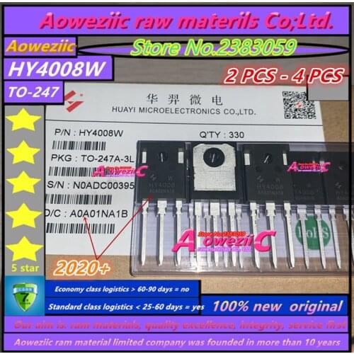 Aoweziic 2020+ 2 PCS - 4 PCS 100% new original HY4008 HY4008W MOSFET 80V 200A TO-247 inverter Ultra chip