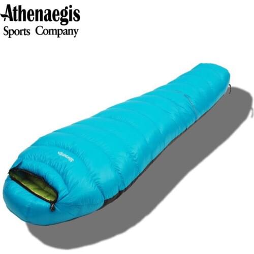 Athenaegis New Style White Goose Down 2500g/2800g/3000g Filling Spliced Envelope Adult Waterproof Winter Sleeping Bag