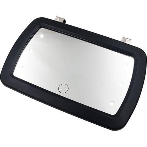 Car Visor Mirror Universal Makeup Folding Vanity Mirror Cosmetic Clip-on Sun-shading Mirror for Car Truck SUV Rear View Mirror