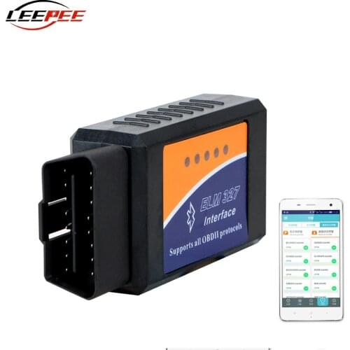 LEEPEE Car Diagnostic Tool Scanner ELM327 V2.1 OBD2 OBD 2 Code Reader For Android App Control Bluetooth Auto Accessories