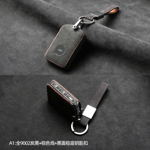 Real Alcantara Key Case For Volvo key cover XC60 S90 S60 XC40 XC90 V40 high-end female key Case Shell