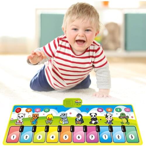 Baby Musical Mat Music Carpet Funny Animal Voice Singing Playing Music Piano Early Educational Learning Toys for Kids