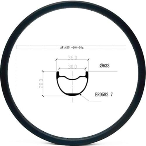 Graphene 29er carbon mtb rim mountai bikes rims 29er 36x28mm ERD 583mm tubelees disc mtb bicycle rims 435g AM carbon rim