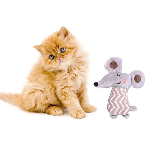 Catnip Toys for CatsReal Mouse Electronic Sound Pets The Mice Cat Toy Interactive Cat Toy Play Squeak Twice