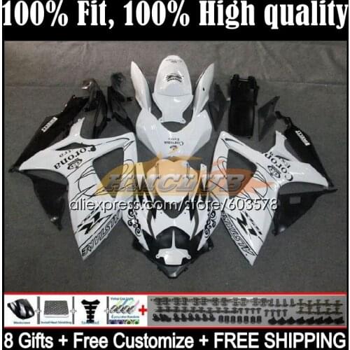 Injection For SUZUKI GSXR 600 750 CC GSXR-750 K6 750CC 5CL.18 GSXR750 GSXR-600 06 07 GSXR600 2006 2007 OEM Fairing gloss white