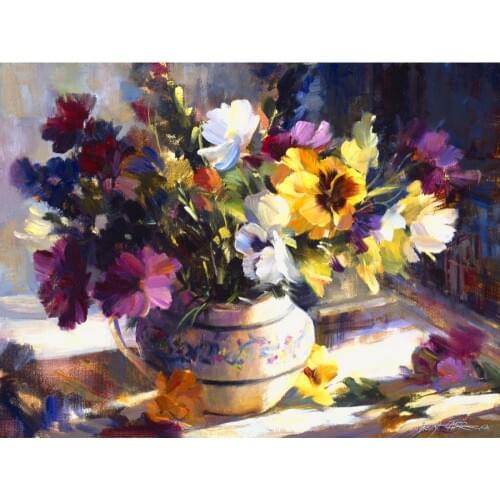 Hand painted flowers Paintings Great Grouping modern impressionism picture for room decor