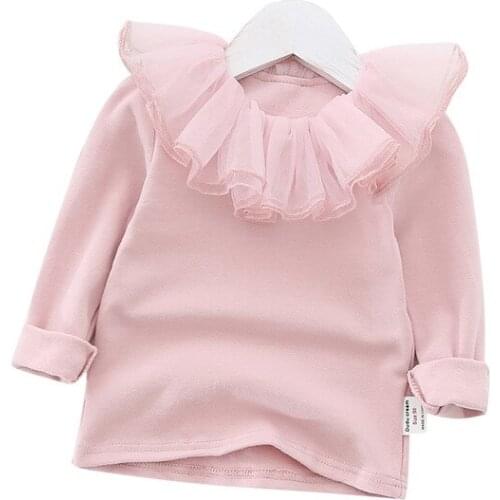 Ruffles lace baby romper long sleeve infant kids jumpsuit toddler baby overalls children bodysuit pajamas outfits Size:0-6m,6-1