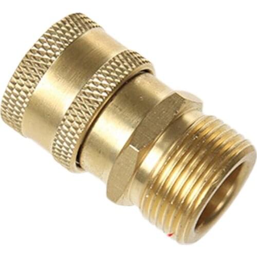 High Pressure Washer Brass Connection Adapter M22*1.5mm 1/4 Inch Quick Connector For Garden Irrigation