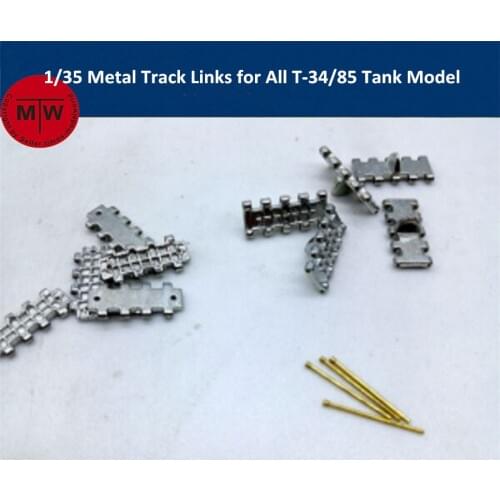 1/35 Scale Metal Track Links for All 1/35 T-34/85 Tank Model w/metal pin Need Assemble SX35002