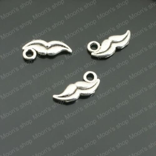 Alloy charm pendant Antique Silver color 14*5MM mouth Lip 50 pieces Diy Jewelry Findings Accessories (JM3295)