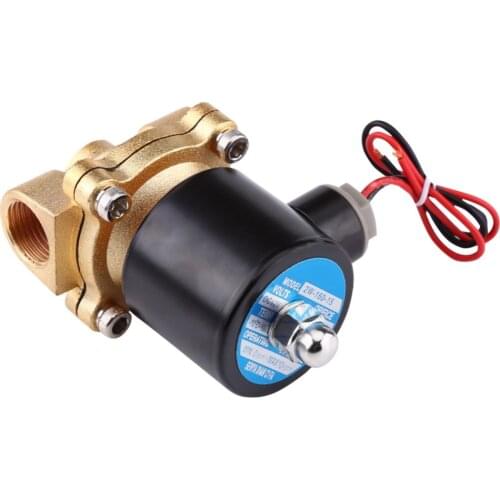DC 12V Zinc Alloy Normal Closed Electric Solenoid Valve 1/2" BSPP Electric Magnetic Valve for Water Air Fuels Gas