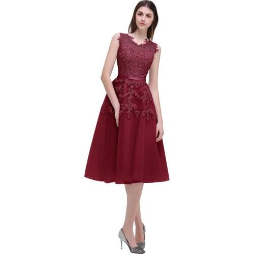 New Arrivals Short Evening Dresses Flowers Beading Neckline Evening Dresses Real Photos In Stock