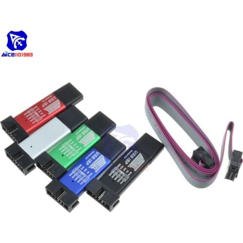 Diymore USBASP USBISP ISP Programmer Downloader for Arduino 51 ATMEL AVR Support 64 Bit Win7 32Bit Win98 WinMe Win2000 WinXP