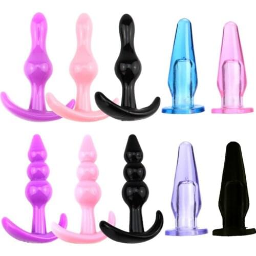 Silicone Anal Plug Smooth Anus Expander Stimulation Beads Butt Plug Adult Sex Toys For Woman Men Gay Erotic Sex Products