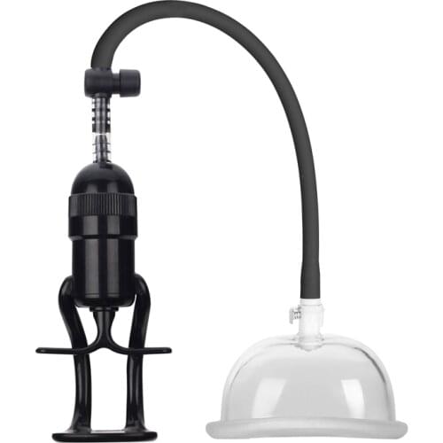 Vacuum Manual Pump Enlarger Vagina Clitoris Sucker Nipple Stimulator Sucking Cup Massager Sex Toys With Silicone Ring for Female