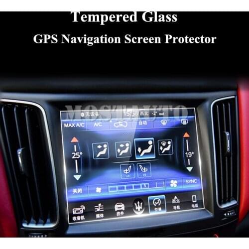 For Maserati Levante Tempered Glass GPS Navigation Screen Protector 2016-2020 1pcs Car Accessories Interior Car Decor Car Trim
