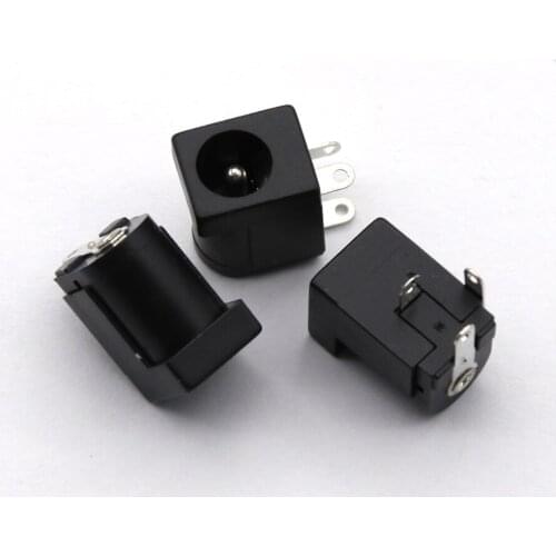 100pcs Areyourshop 10Pcs 2.1mm x 5.5mm Power Supply DC Female Jack Socket Barrel-Type PCB Mount