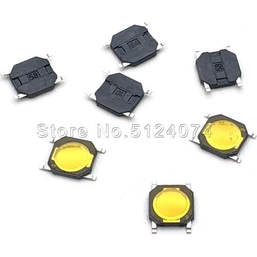 100pcs/lot 4*4*0.8MM film touch switch 4pin SMD switch mobile phone camera MP4 microwave oven button 4x4