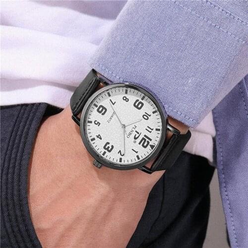 2020 New Fashion Sport Watch Men Watches Top Brand Luxury Famous Male Clock Quartz Watch Leather Quartz-watch Relogio Masculino