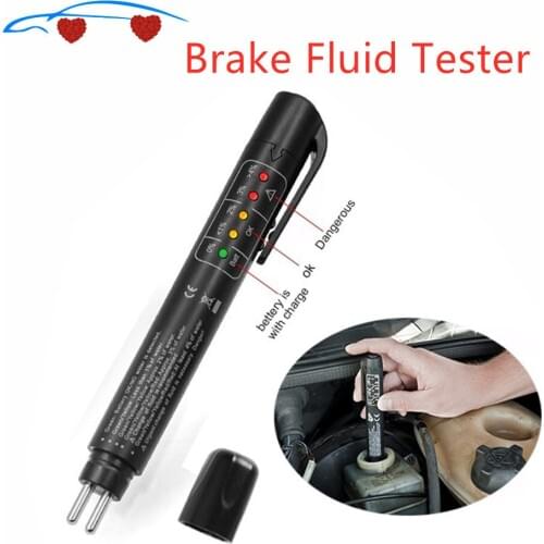 2020 New Brake Fluid Liquid Tester Pen With 5 LED Car Auto Vehicle Tools Diagnostic Tools Mini Brake Fluid Tester