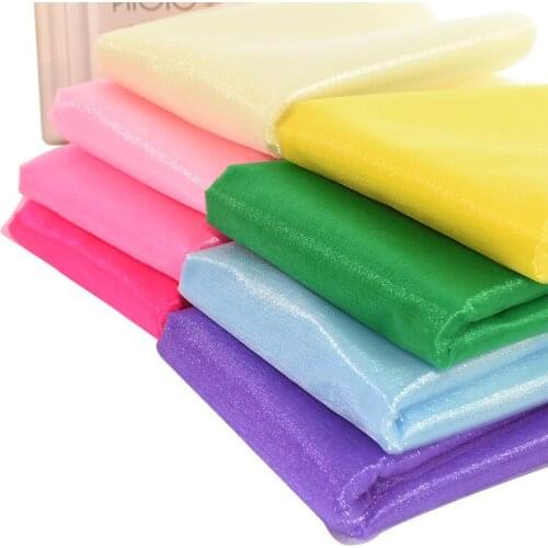 48cm*10m Mariage Yarn Tulle Roll Crystal Organza Fabric Wedding Birthday Event Party Decor Supplies DIY Arches Chair Girls Skirt