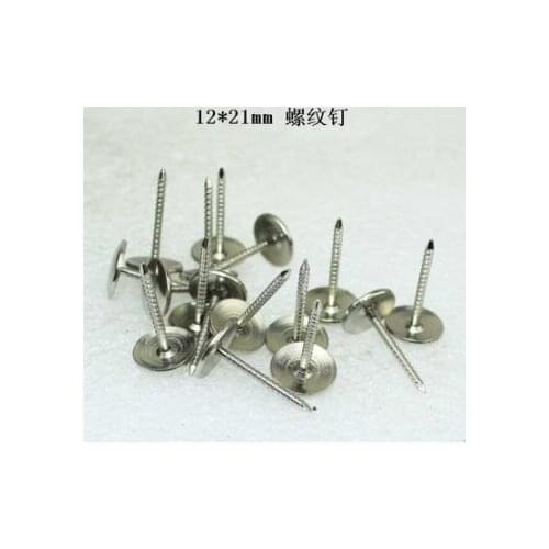 Hardware accessories upholstery tacks decorative tacks 12*21MM White Flat Screw Decorative Fittings for Household Nailing Wooden