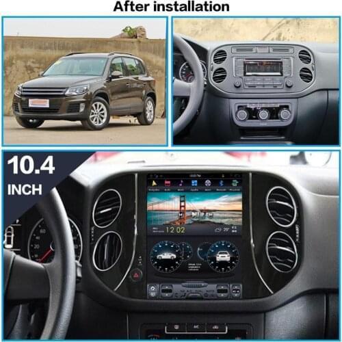 For VW Tiguan 2010-2016 DSP Verticl screen Tesla style Android 9.0 Car multimedia Player car GPS NAVI radio stereo map head unit