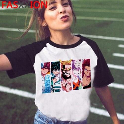 Boku No Hero Academia Himiko Toga t-shirt male plus size white t shirt streetwear top tees summer top streetwear couple clothes