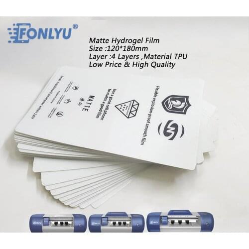 Freeing Shipping Flexible hydrogel Film Compatible For Screen Protector Film Cutting Machine Phone Cutting Front Film 50pcs/lot