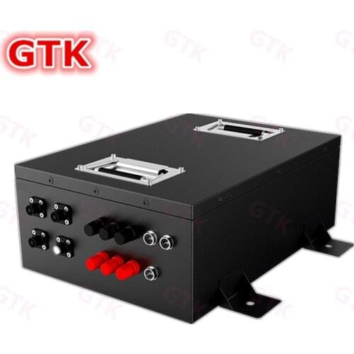 GTK 48V 50Ah lifepo4 power battery 15S5P 3.2V 10Ah metal case for AGV RGV+15A charger+free shipping
