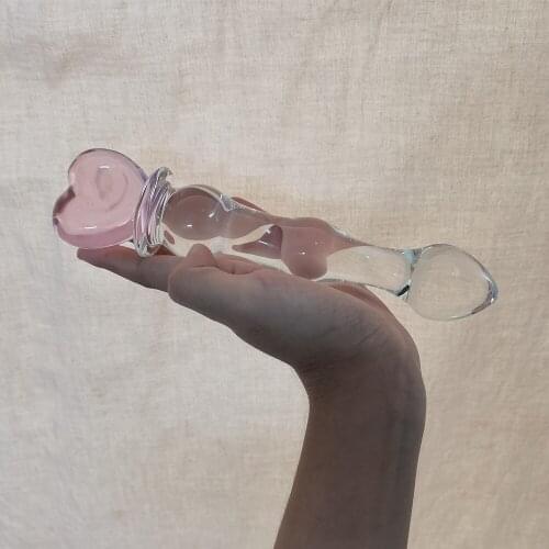 Nice High-Grade Solid Glass Dildo Anal Beads Plug Unisex Butt Plug Sex Toys for Women Vagina G-spot Masturbation Anus Dilator