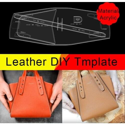 Diy Handmade Leather Goods Acrylic Mold Drawing Pattern Handbag Bag Pattern Paper Grid Design Pattern