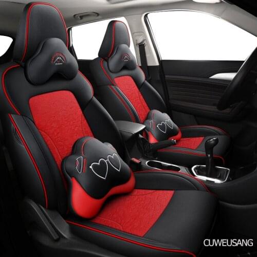 CUWEUSANG custom leather car seat cover for CHANGAN CS35 CS35 plus 2012-2021 years Automobiles Seat Covers