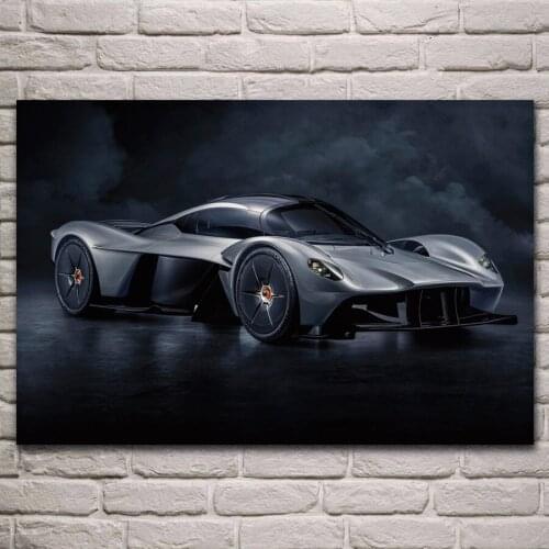 Cool dark super race car supercar vehicle artwork living room home decor wall art print wood frame fabric poster KL616