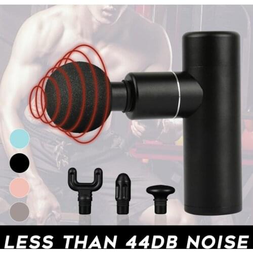 High Quality 4 Head Mini Massage Gun Deep Muscle Exercising Electric Massager USB Rechargeable Slimming Shaping Fascia Gun