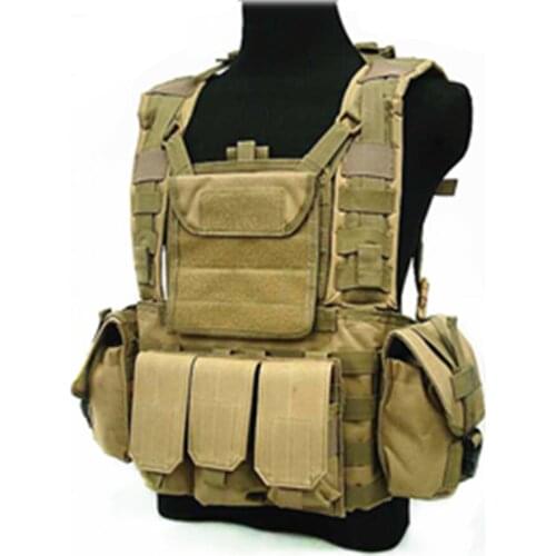 Can Put Water Bag Outdoor Shooting Camouflage Tactical Combat Waistcoat Tops Field CS Paintball Hunting Pocket Protect Gear Vest