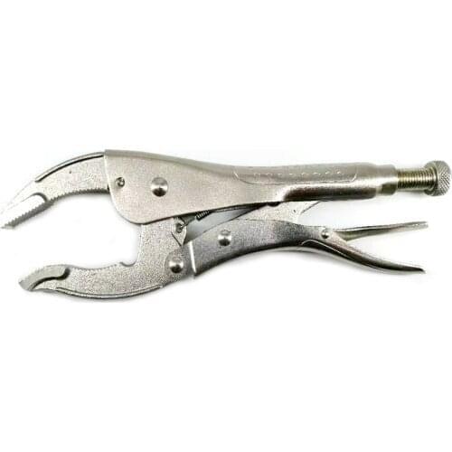 10 inch Nickel Plated Light Handle Anti-slip Pattern Width Mouth Locking Pliers