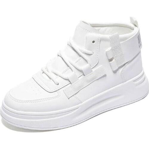 New womens sneakers, stylish round toe, thick-soled, lightweight and comfortable spring and autumn casual shoes shoes woman