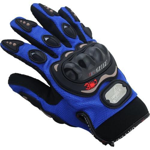 Motorcycle Gloves Men Motocross Gloves Full Finger Guantes Gant Moto Gloves Riding Motorbike Summer Green Black Orange