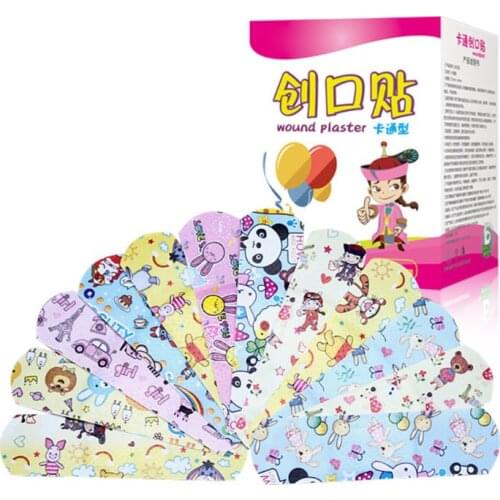 120 Pcs/box Cartoon Band-aid Cute Mini Children Breathable Waterproof Bandage Medical ok Bandages Hemostatic Patch