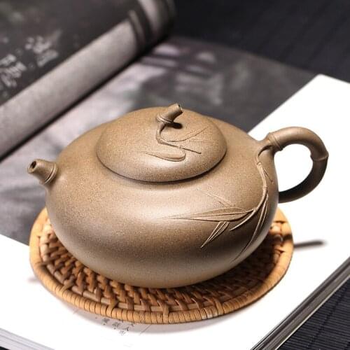 Yixing recommended undressed ore all hand famous tea suit household green section of the request of bamboo pot