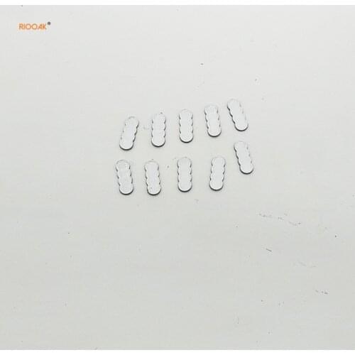 RIOOAK 5 pcs 16*6mm Car Key Shell Sticker Logo For Audi Emblem Badge Aluminum DIY metal sticker car key logo Black white color