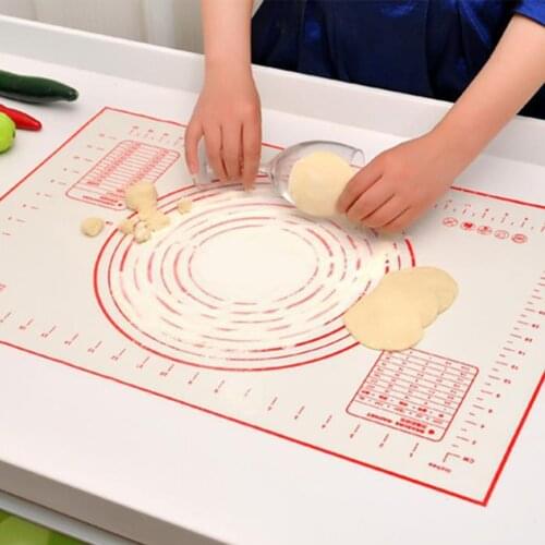 Silicone Non-stick Kneading Dough Mat With Scale Pizza Pastry Baking Mat Cooking Tool Kitchen Gadgets