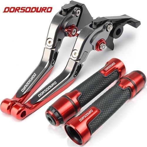 For Aprilia DORSODURO 1200 2011 2012 2013 2014 2015 Motorcycle CNC Folding Extendable Brake Clutch Levers Handlebar grip Handle