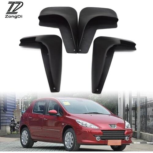 ZD Car Mudflaps Fit For 2001-2011 Peugeot 307 3dr&5dr Hatchback 4-Door Sedan Mudflap Accessories Front Rear Mudguards Fenders